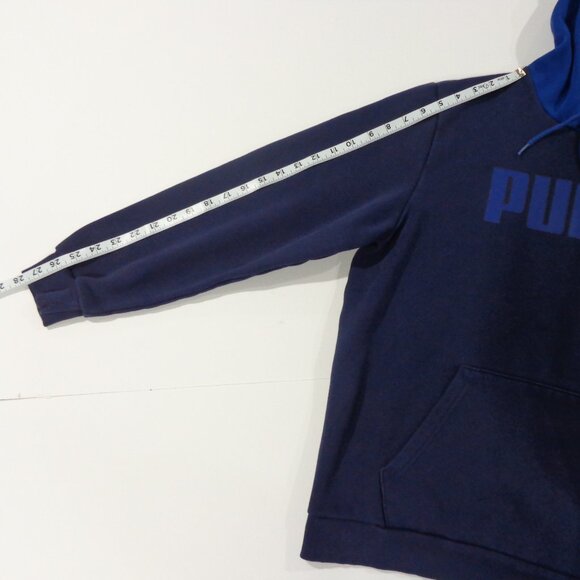 Puma Men's Sweater Navy Blue Casual Pullover Hoodie Sweatshirt Size L - Picture 5 of 8